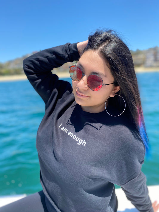 I am enough | Crop Sweater